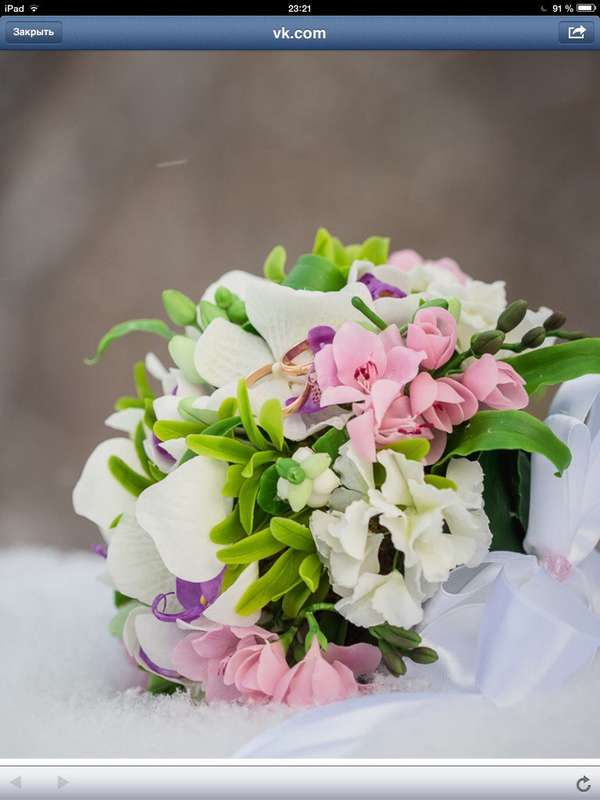 Свадебные букеты и ободки. - фото 4402477 Флористика от Fleur-de-Lux