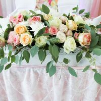 Декор свадьбы живыми цветами в Новокуйбышевске