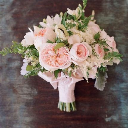 Букет невесты с розами Дэвида Остина