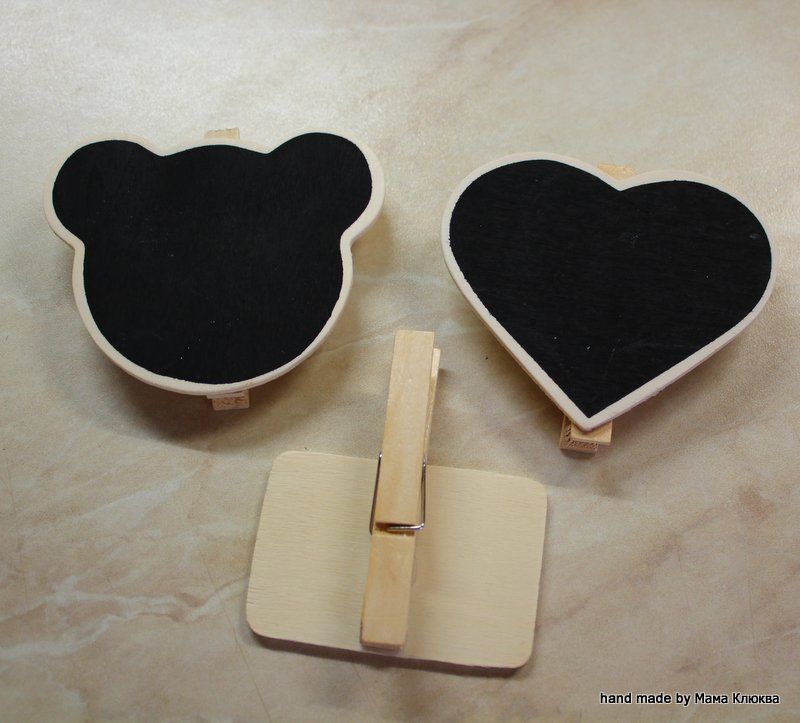 Миниатюрные грифельные доски на прищепке - 3 вида - фото 897049 Светлана Мама Клюква - свадебный распорядитель 