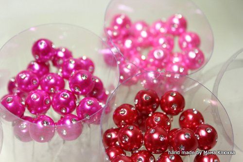 шпильки розовые, фуксия и красные со стразами - 35 руб за шт - фото 897099 Светлана Мама Клюква - свадебный распорядитель 