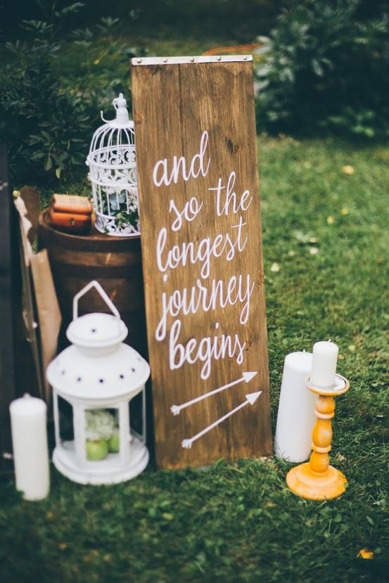 Выездная церемония табличка указатель каллиграфия - фото 9029942 Happily ever after - декор и цветы