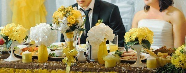Желтый декор на свадьбу - фото 5009809 Свадебная мастерская "Белые бусы"