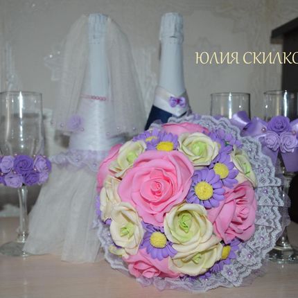 Свадебный набор аксессуаров - пакет Фиолетовая свадьба