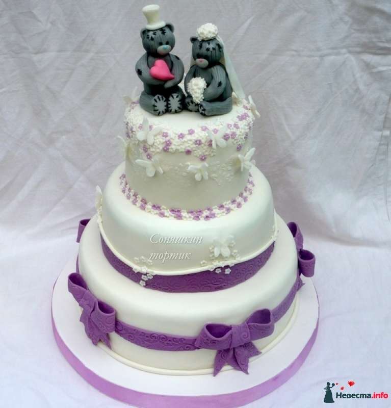 Свадебный торт :  влюбленные мишки.  - фото 483952 Кондитер Софья Кружнова