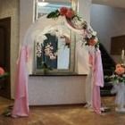 Свадебная арка розовая