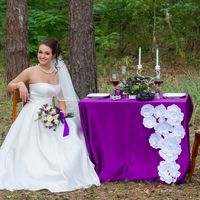 фиолетовый,лес,свадьба,бумажный декор,бумажные цветы,виноградЮлето