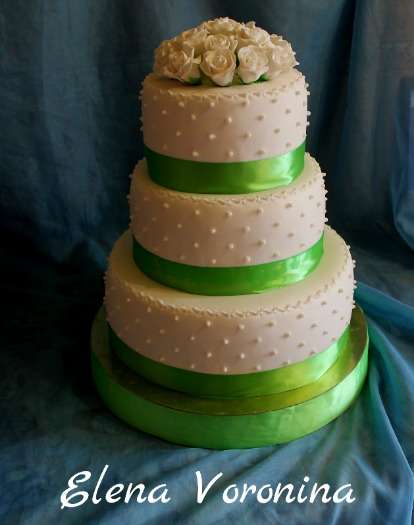 Фото 6015003 в коллекции свадебный торт с розами - Торты на заказ в Краснодаре