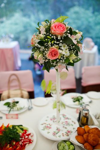 Фото 1389267 в коллекции Свадьба в розовых тонах. Ресторан "Settebello" - Полина Коровина флорист-дизайнер