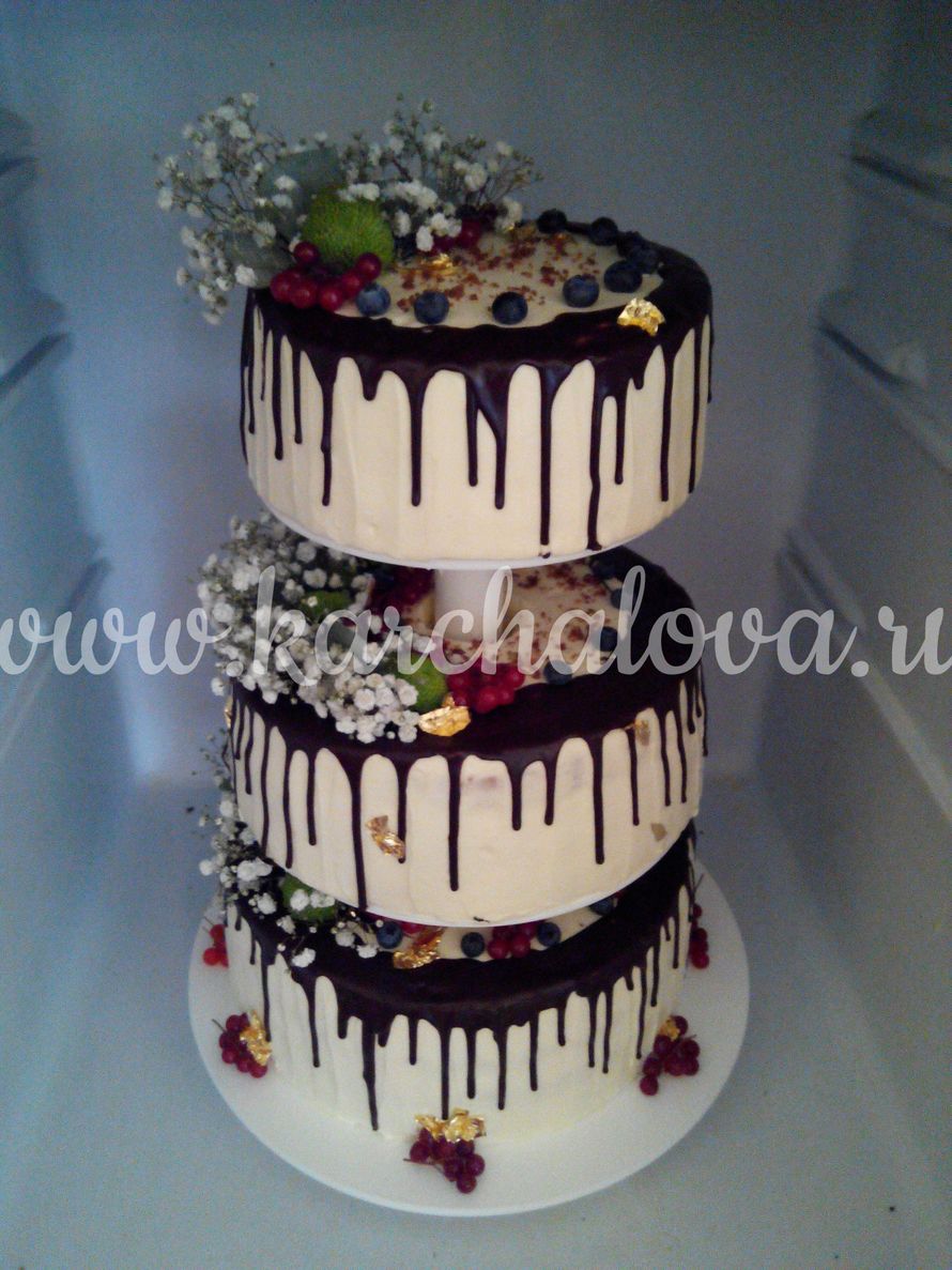 Свадебный торт с фруктами - фото 12772694 Кондитер Светлана Карчалова