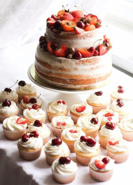 Торт "Белый бархат" в стиле рустик - фото 6793988 The wondercake - Эксклюзивные десерты 