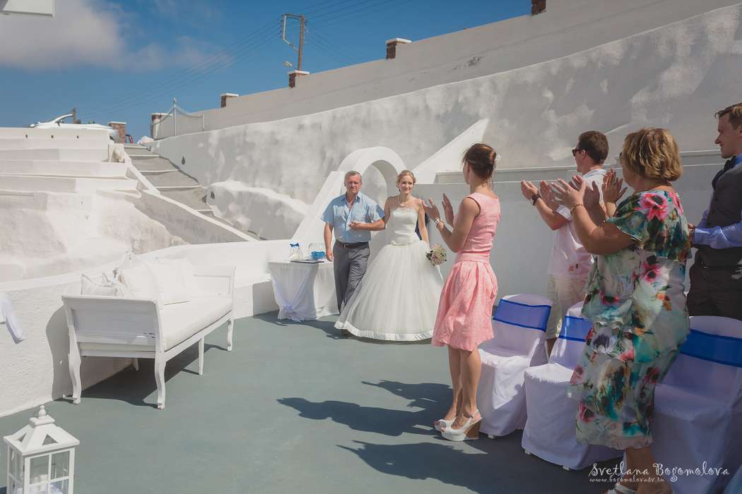 Свадьба, Санторини, свадьба за границей, свадьба в греции - фото 3791423 Светлана Богомолова - фотограф