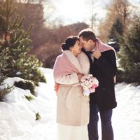 зимняя свадьба, зима, фотосессия зимой, плед, шебби шик, прованс, розовый кварц