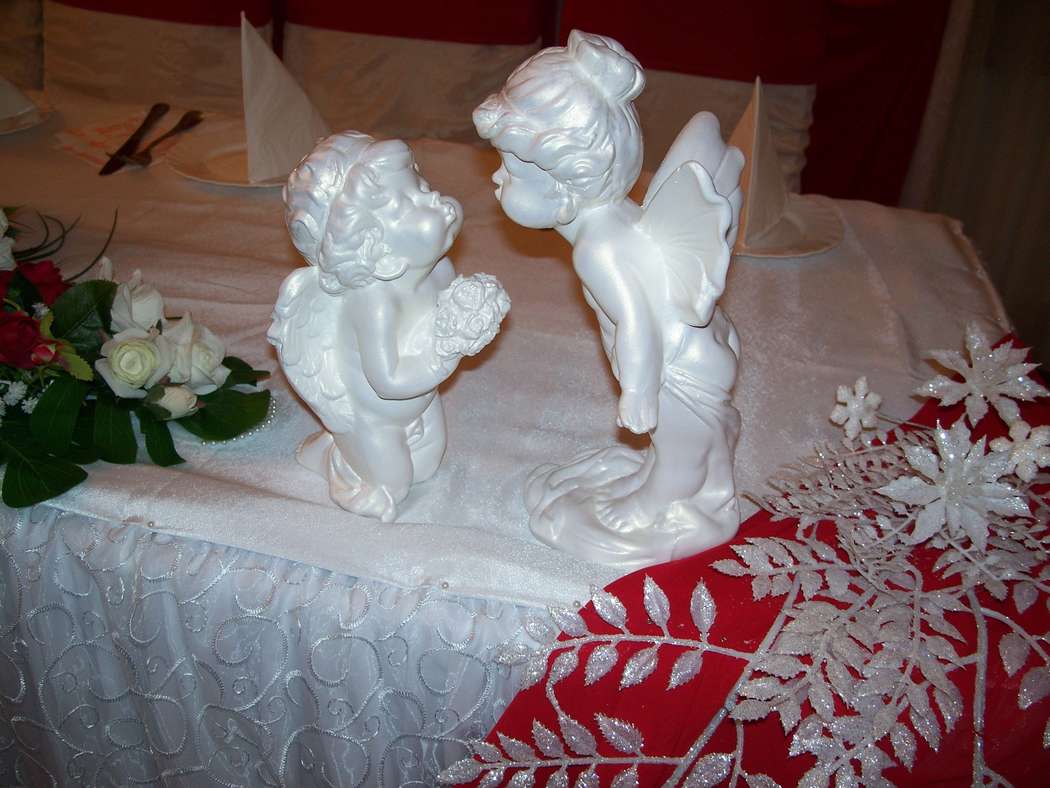 Ангелочки на красно-белой свадьбе. - фото 7806842 Свадебная студия "Элит декор"