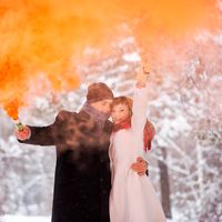 Зиняя свадебная фотосъемка в Новосибирске. Фотограф Черных Сергей.