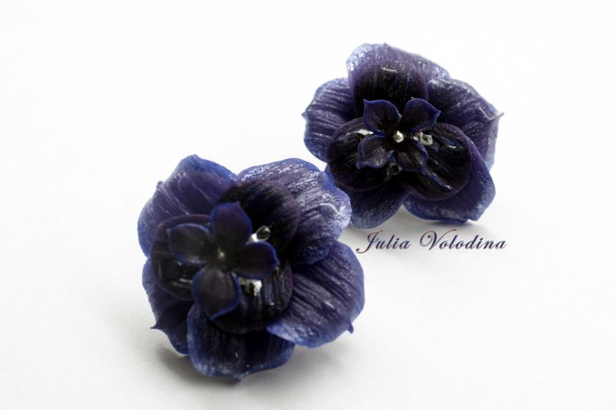 Фото 8668510 в коллекции Серьги пуссеты "Ночная тайна" - Мастерская Юлии Володиной