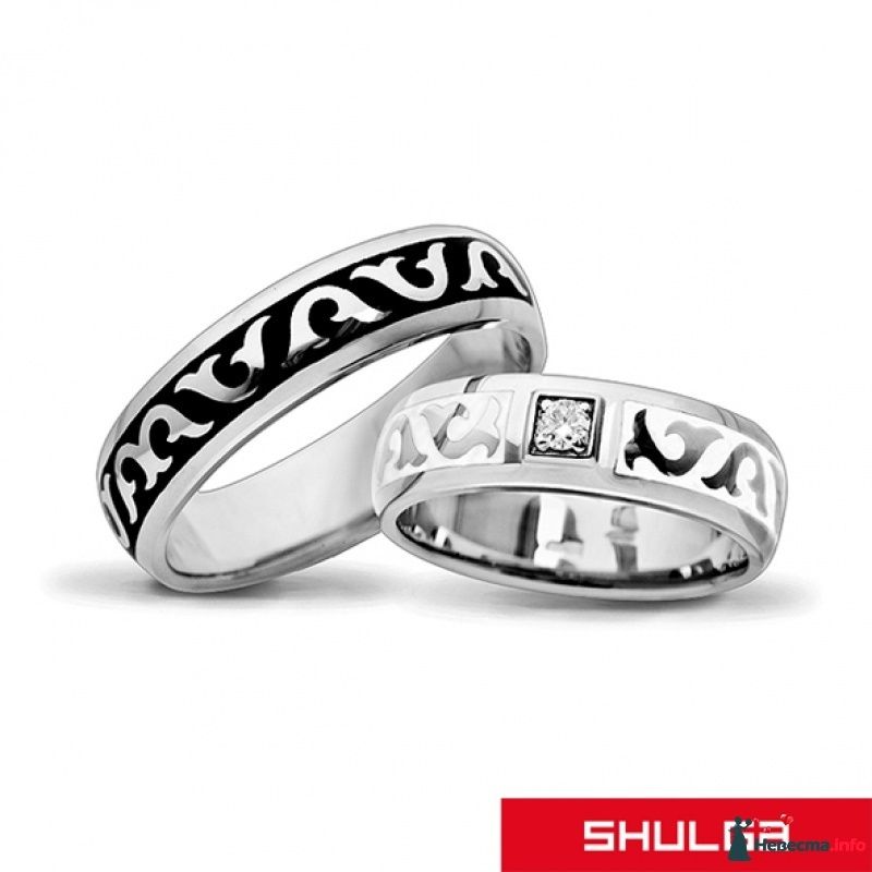 Фото 425019 в коллекции Необычные обручальные кольца с эмалью - Shulga - ювелирная компания