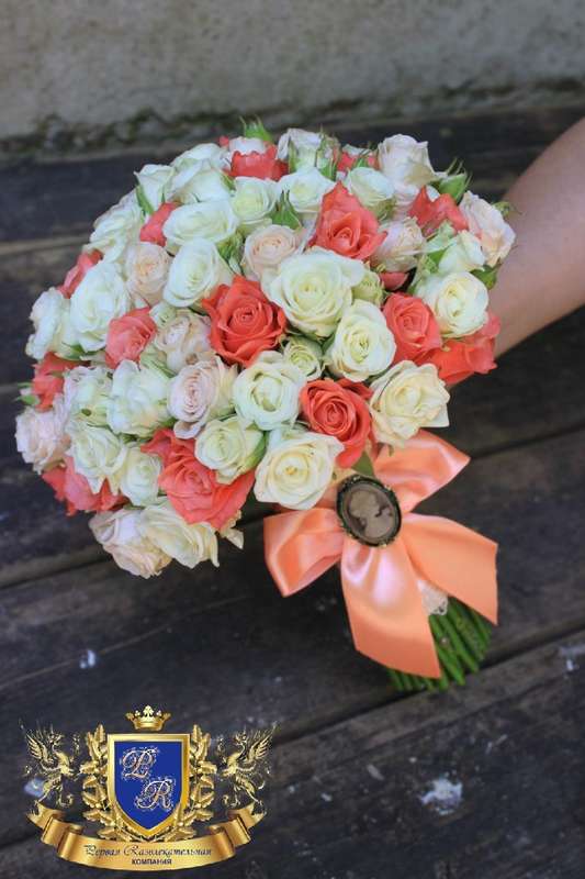 Фото 9113284 в коллекции Букет невесты в кремовом (персиковом) цвете. - Студия декора "Великолепие"