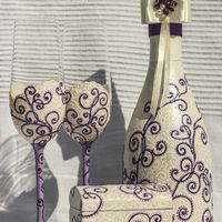 Коллекция свадебных аксессуаров "purple pearl"