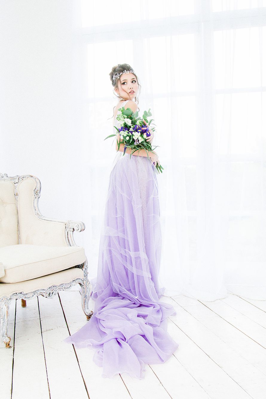 Свадебное платье "Сиреневая нимфа"