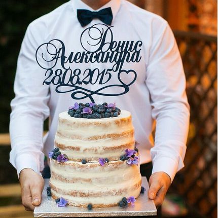 Свадебный торт с стиле Рустик, цена за 1 кг