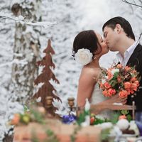 Свадьба Зимой. Фотосессия в зимнем лесу