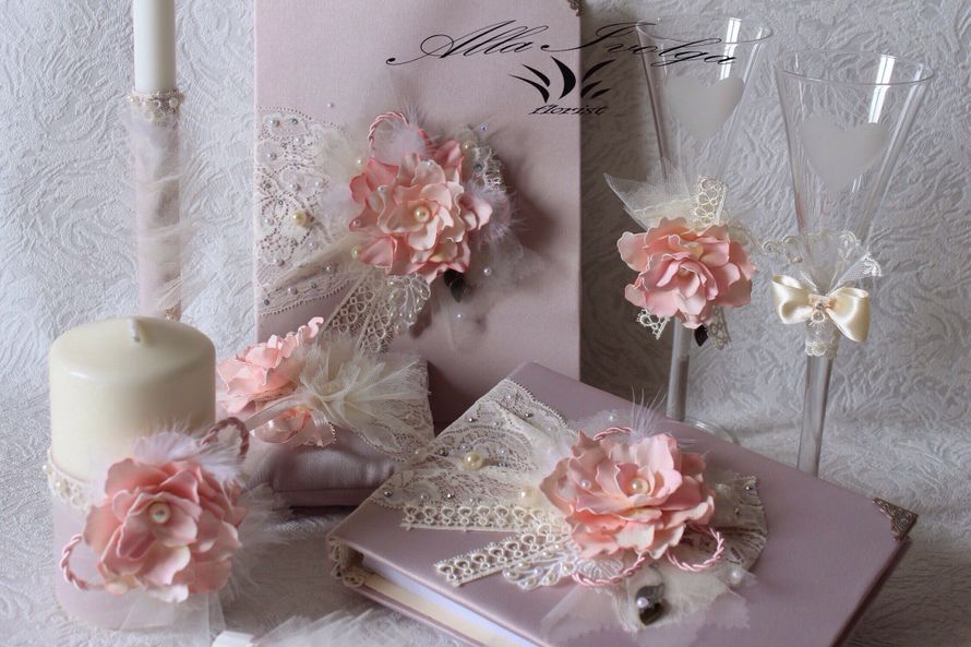 Свадебный набор "Пудровый розовый"