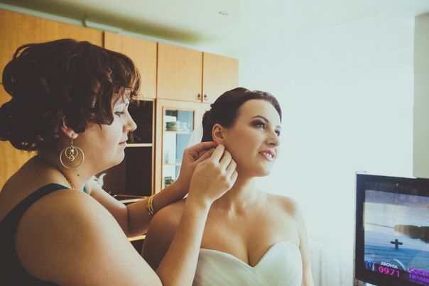 свадебный макияж с накладными ресницами - фото 1169411 Визажист Ксения  Брусиловская