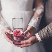 Стеклянная шкатулка на свадьбе Дарьи и Сергея