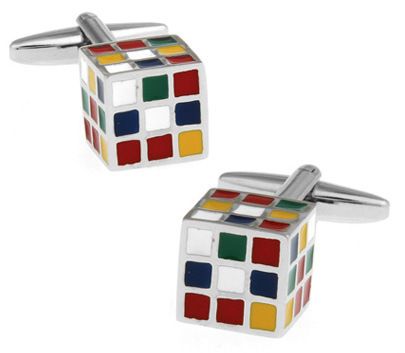 Запонки кубик-рубик
