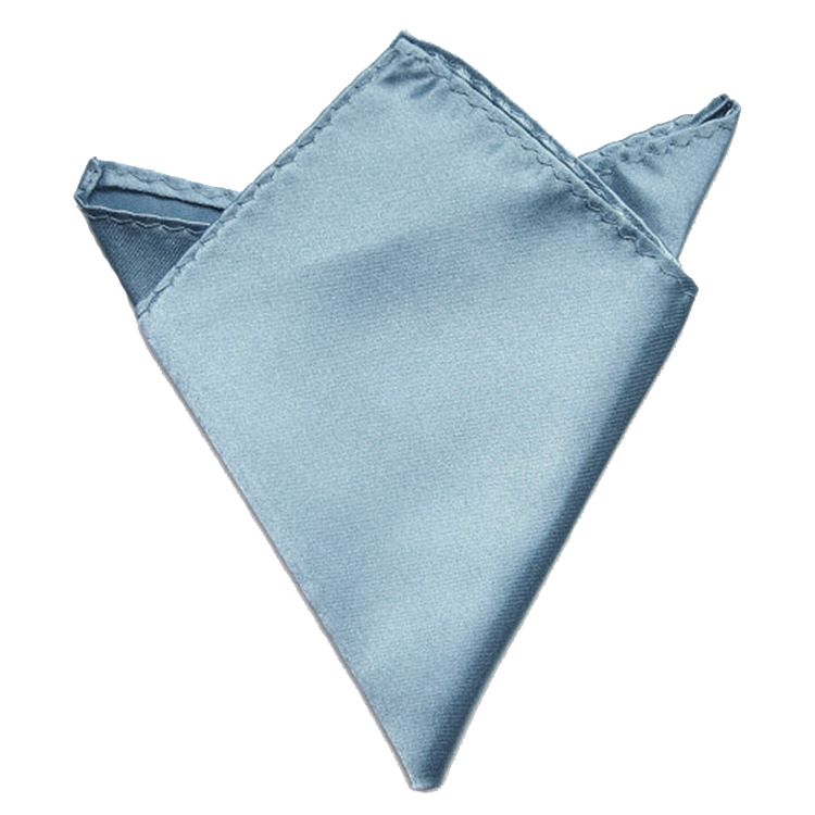 Нагрудный платок атласный бледно-голубой
