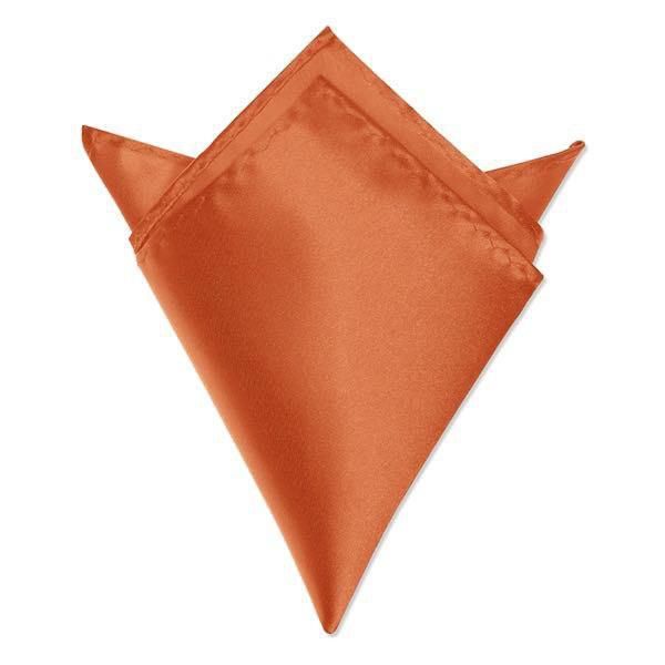 Нагрудный платок атласный оранжевый