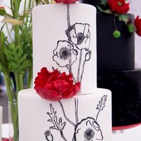 Свадебный торт покрытый мастикой