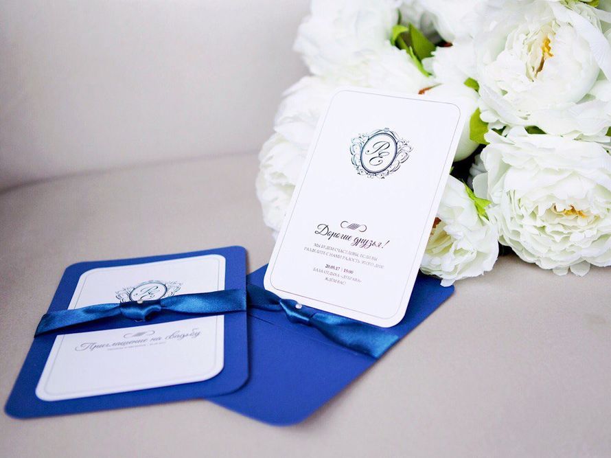 Фото 14465158 в коллекции Элегантные приглашения в синем цвете - Творческая мастерская Екатерины Романовой