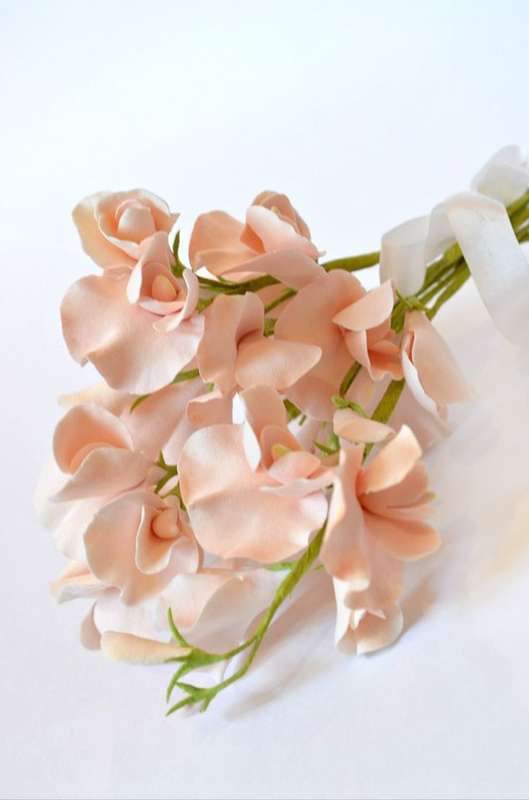 Мини-букет из душистого горошка для подружек невесты. - фото 2520829 Ателье цветов "Блюмен"