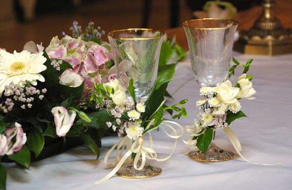 Фото 2587547 в коллекции свадебные бокалы - Цветочный магазинчик - услуги оформления