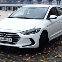 167 Hyundai Elantra 2018 белая аренда, 5 ч.