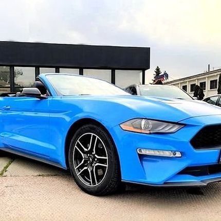 087 Ford Mustang GT синий кабриолет в аренду, 3 часа