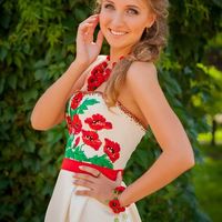 Платье в украинском стиле от Оксаны Полонец