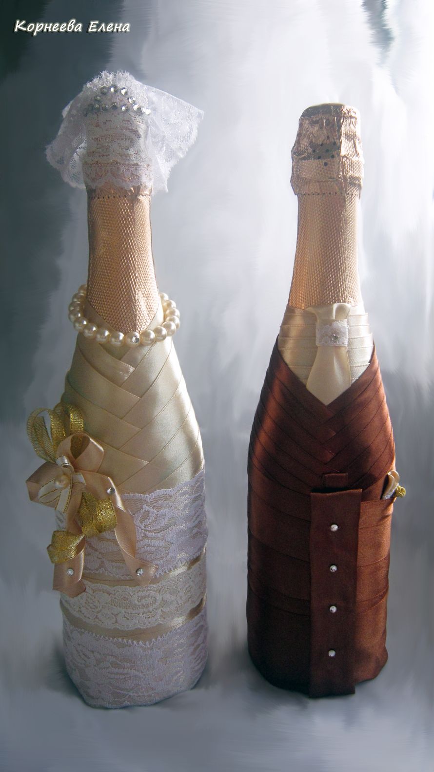 Фото 1265347 в коллекции Свадебное шампанское, бокалы - Подарок на Счастье - букет для невесты