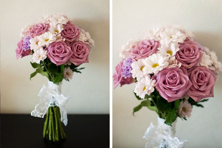 Букет из крупных роз и хризантем - фото 2239584 Невеста01