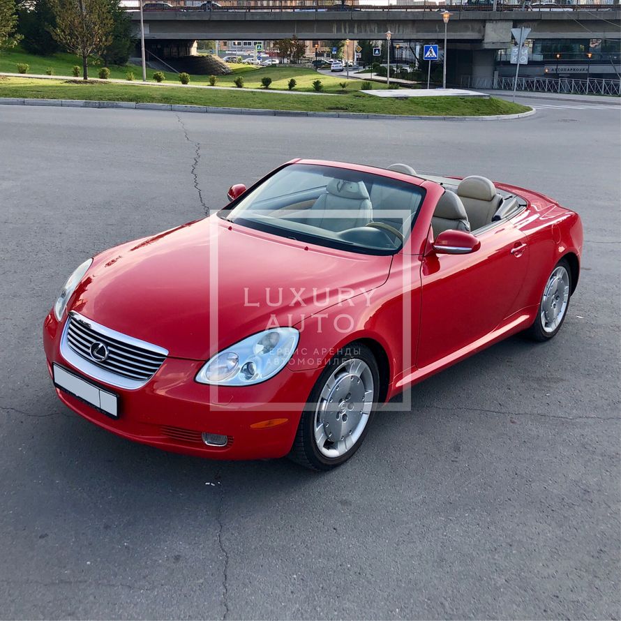 Lexus sc430 кабриолет красный