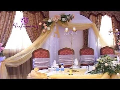 Оформление зала на свадьбу в Хабаровске.