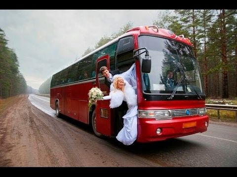 Свадебный автобус.