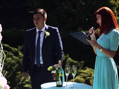 Свадебная церемония Юлии и Алексея в Ботаническом саду г.Киев