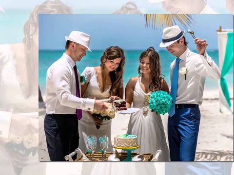 Двойная свадьба в Доминикане в морском стиле!