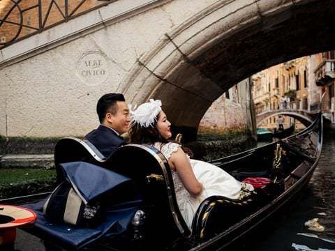 Предсвадебная съемка в Венеции: Raymond & Wendy